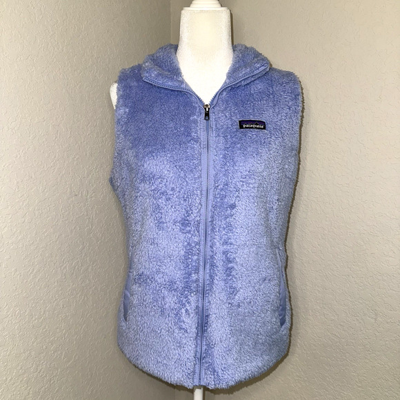 PATAGONIA Los Gatos Full Zip Vest Women's Large Pale Periwinkle Gorpcore NEW NWT - Picture 1 of 9